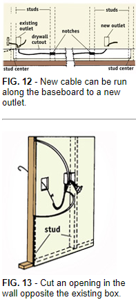 ADDING NEW WIRING ON THE SAME WALL