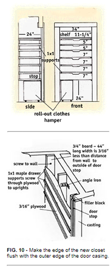 BUILDING A LINEN CLOSET WITH SLIDING DRAWERS