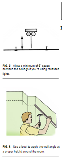 INSTALLING WALL ANGLES CONTINUED